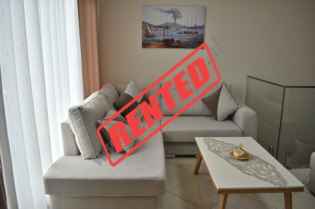 Two bedroom &nbsp;apartment for rent in Hiqmet Buzi street near Artificial Lake&nbsp;in Tirana.
It 